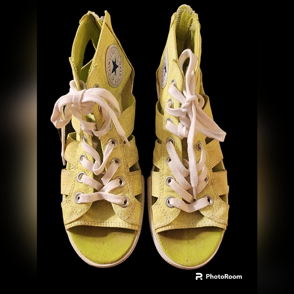 Converse Chuck Taylor gladiator neon yellow women's 8.5